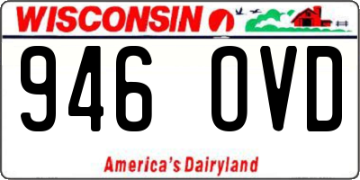 WI license plate 946OVD