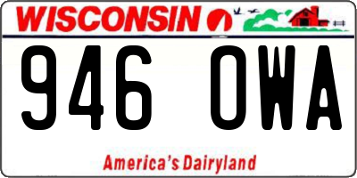 WI license plate 946OWA