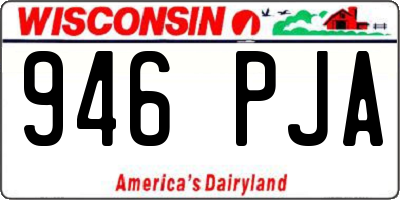 WI license plate 946PJA