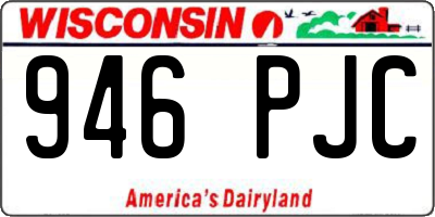WI license plate 946PJC