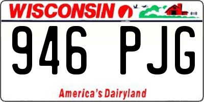 WI license plate 946PJG