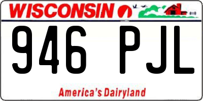 WI license plate 946PJL