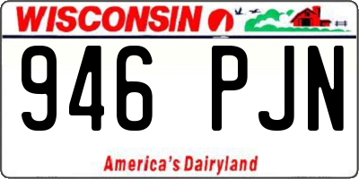 WI license plate 946PJN