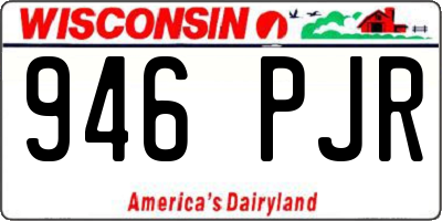 WI license plate 946PJR