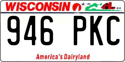 WI license plate 946PKC