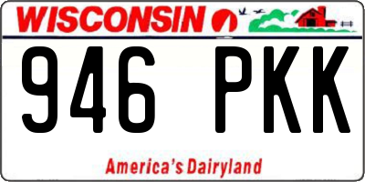 WI license plate 946PKK