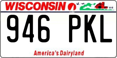 WI license plate 946PKL