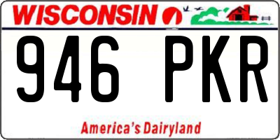 WI license plate 946PKR