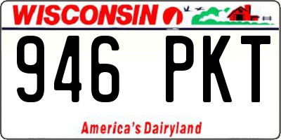 WI license plate 946PKT