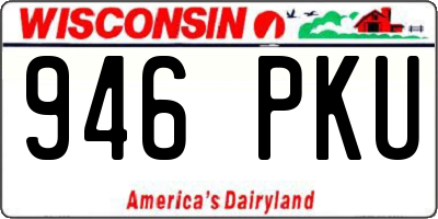 WI license plate 946PKU