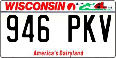 WI license plate 946PKV