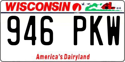 WI license plate 946PKW