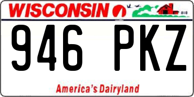 WI license plate 946PKZ