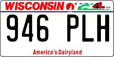 WI license plate 946PLH