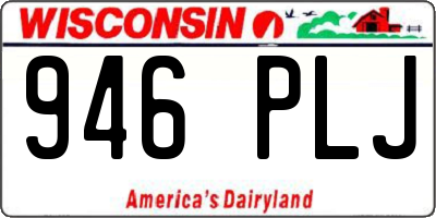 WI license plate 946PLJ