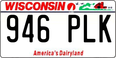 WI license plate 946PLK