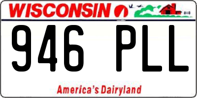 WI license plate 946PLL