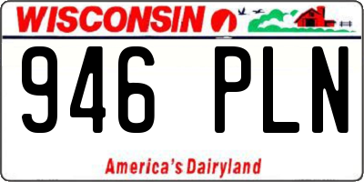 WI license plate 946PLN