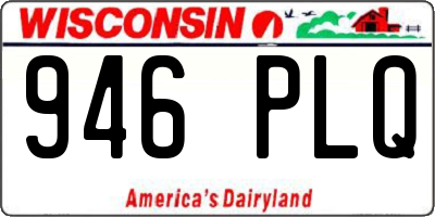 WI license plate 946PLQ