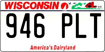 WI license plate 946PLT