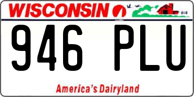 WI license plate 946PLU