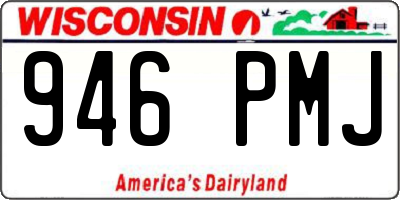 WI license plate 946PMJ
