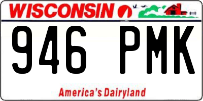 WI license plate 946PMK