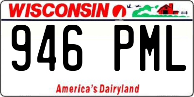 WI license plate 946PML