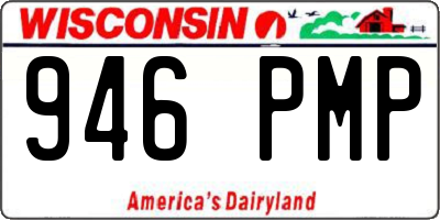 WI license plate 946PMP