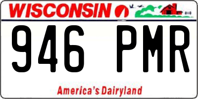 WI license plate 946PMR