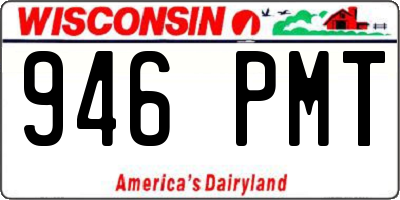 WI license plate 946PMT