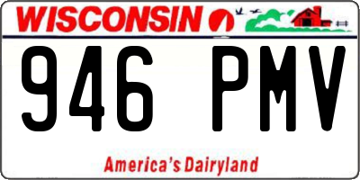WI license plate 946PMV