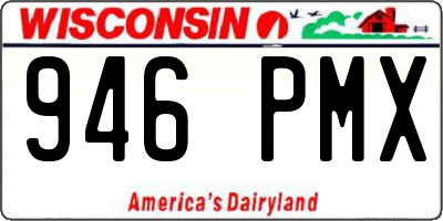 WI license plate 946PMX
