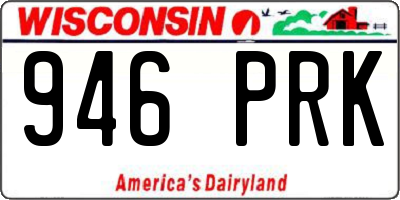 WI license plate 946PRK
