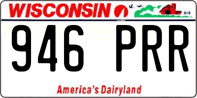 WI license plate 946PRR