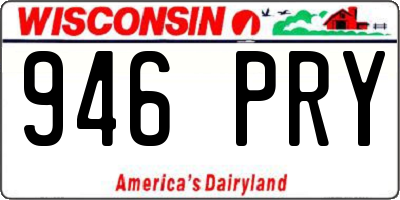 WI license plate 946PRY