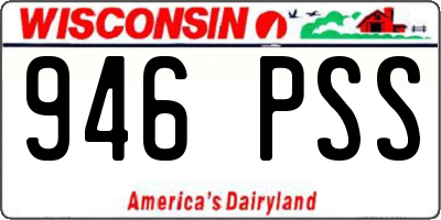 WI license plate 946PSS