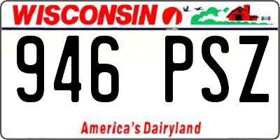WI license plate 946PSZ