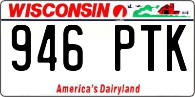 WI license plate 946PTK