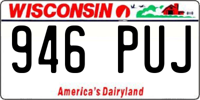 WI license plate 946PUJ
