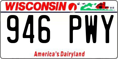 WI license plate 946PWY
