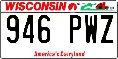 WI license plate 946PWZ