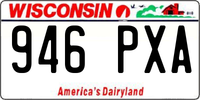 WI license plate 946PXA