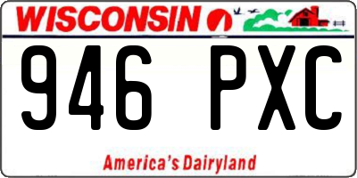 WI license plate 946PXC