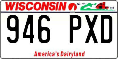 WI license plate 946PXD
