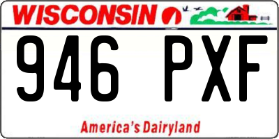 WI license plate 946PXF