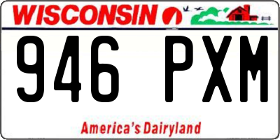 WI license plate 946PXM