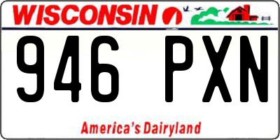 WI license plate 946PXN