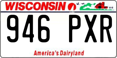 WI license plate 946PXR