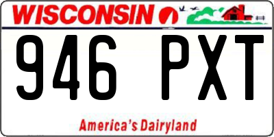 WI license plate 946PXT